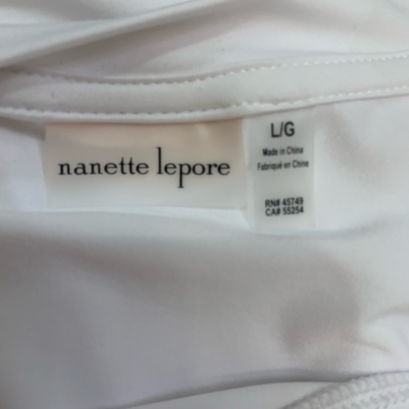 Nanette Lepore Perforated Hem Dolman Tee - Picture 7 of 9